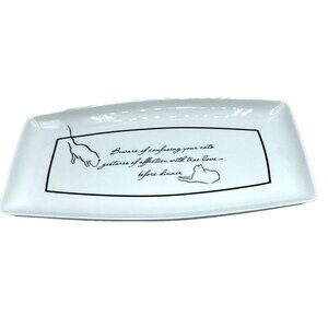 The Monkey And The Peddler Liz Ross for BIA-Minou-2003-Serving Plate - Cats